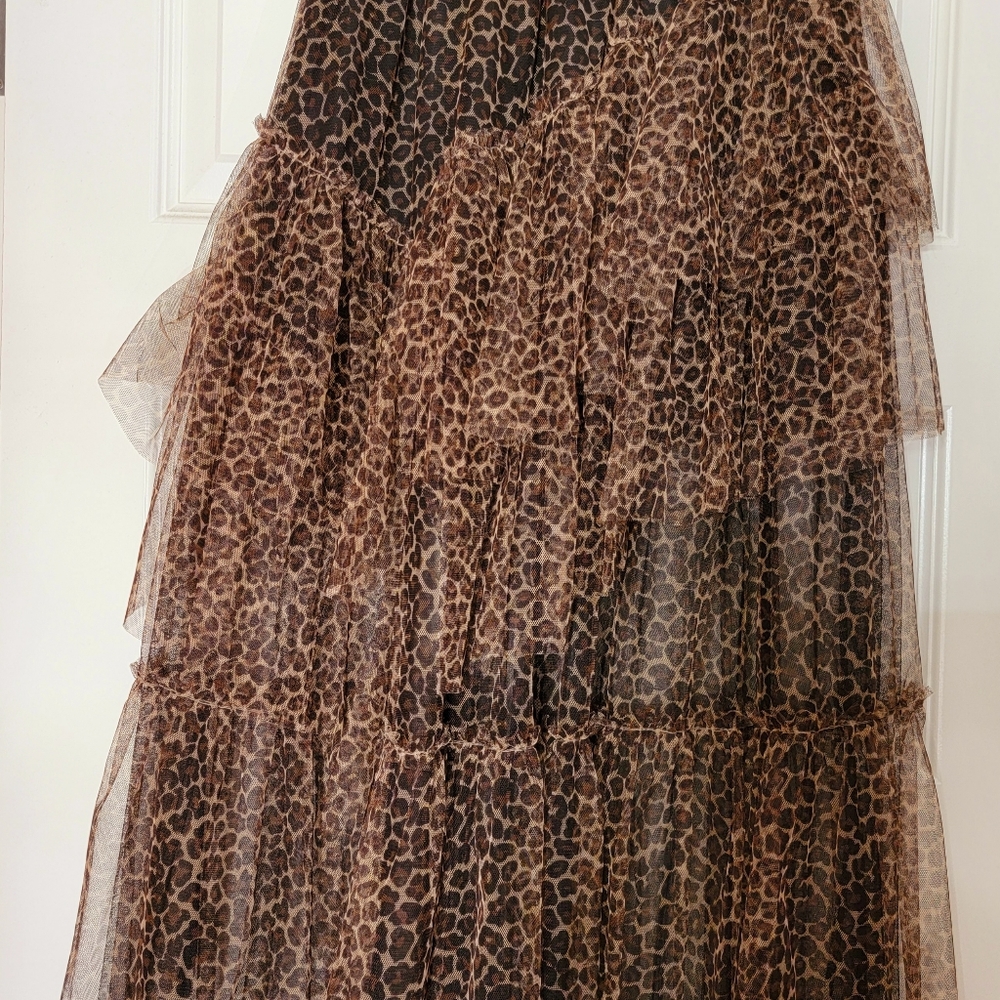 Leopard Maxi Skirt